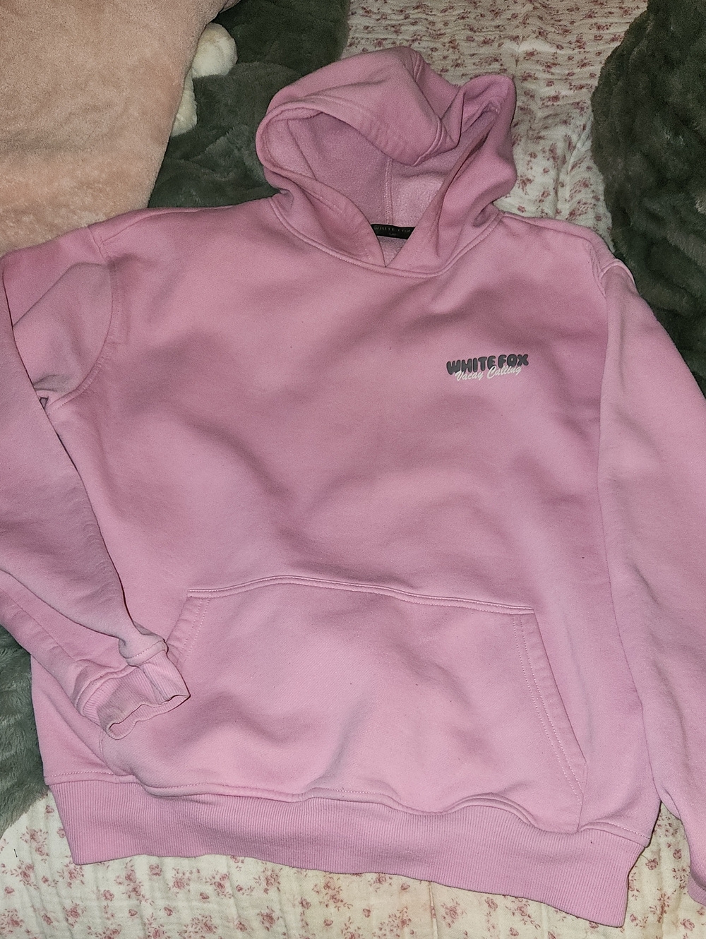 White Fox Boutique Light Pink Pullover Hoodie